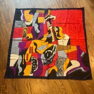 Vintage Pablo Picasso Silk scarf 34”
